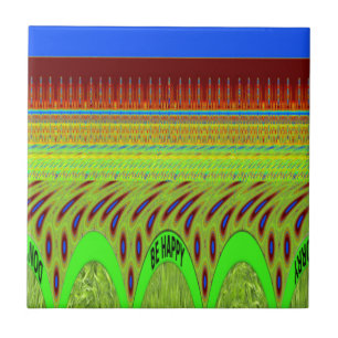 Carreau Soyez heureux Polka Dot Motif Cadeau Coloré