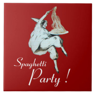 Carreau SPAGHETTI PARTY, ITALIEN KITCHEN Diner Invitation