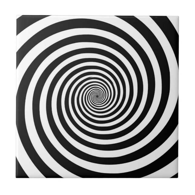 CARREAU SPIRALE FOLLE DE BLACK/WHITE (Devant)