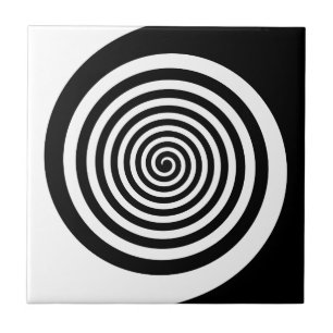 Carreau Spirale hypophonique noire et blanche