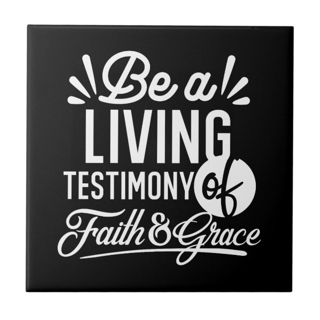 Carreau Spiritual Living Testimony Faith and Grace Quote (Devant)