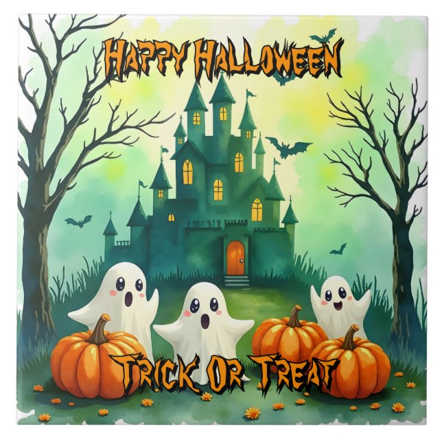Carreau Spooky Cute Popular Halloween Collection (Devant)