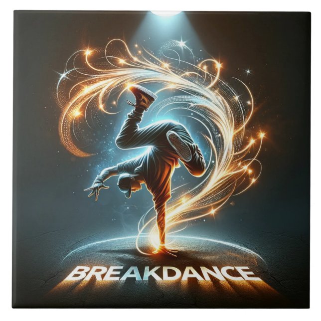 Carreau "Spotlight Groove" - ​ ​ dansant sous les projecte (Devant)