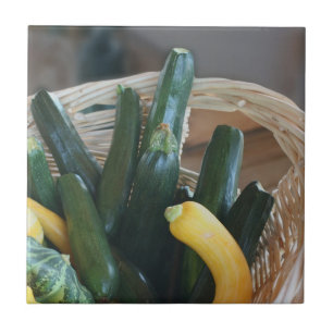 Carreau Squash de jardin dans la nature de panier