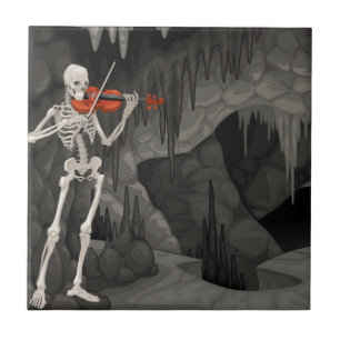 Carreau squelette violon