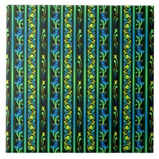 Carreau Sri Lanka Liyawel (motif feuille)