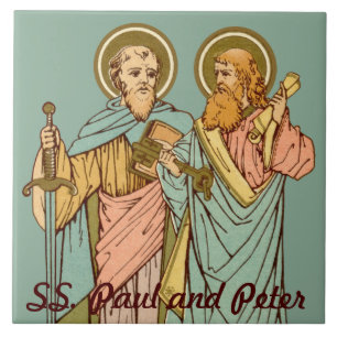Carreau SS. Paul et Pierre, Apôtres (RLS 13 et 14)