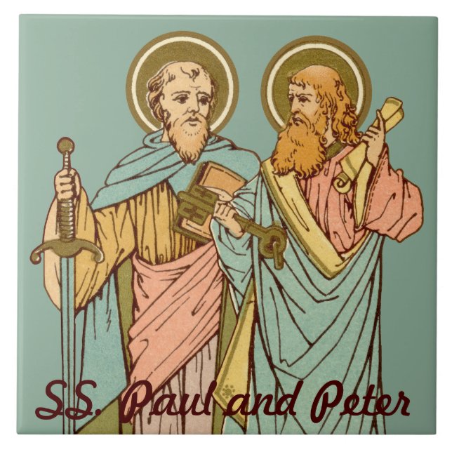 Carreau SS. Paul et Pierre, Apôtres (RLS 13 et 14) (Devant)