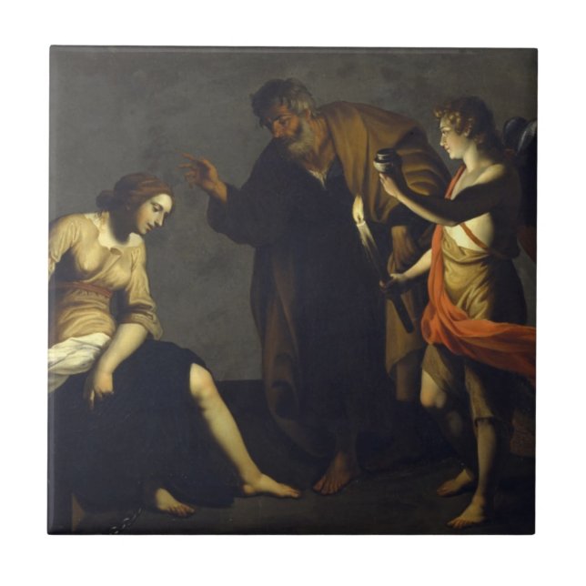 Carreau St Agatha avec St Peter et ange - Alessandro (Devant)