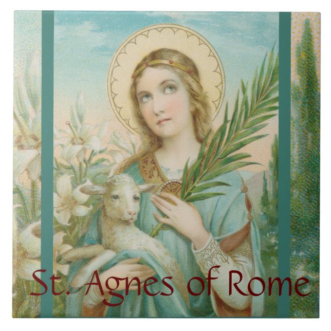 Carreau St. Agnes de Rome (MH 01) (Devant)