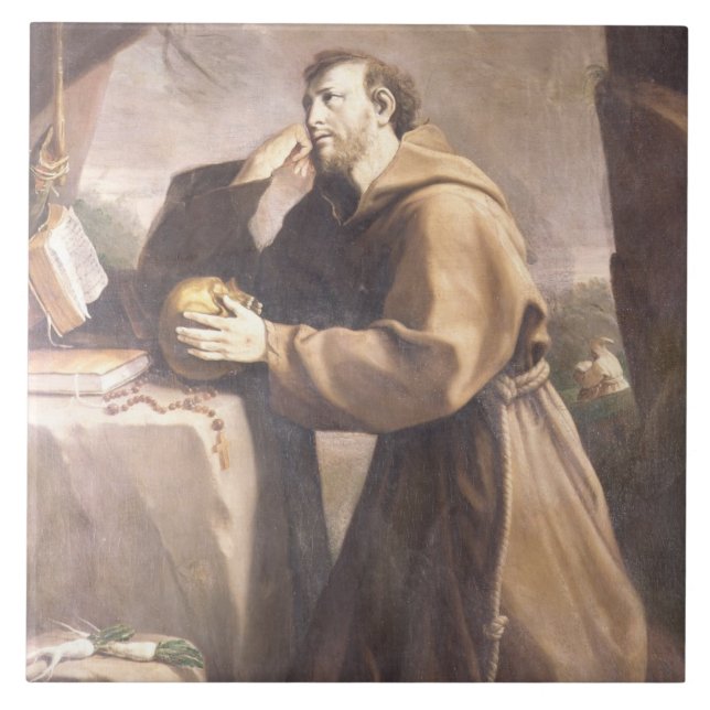 Carreau St Francis d'Assisi à la prière (Devant)