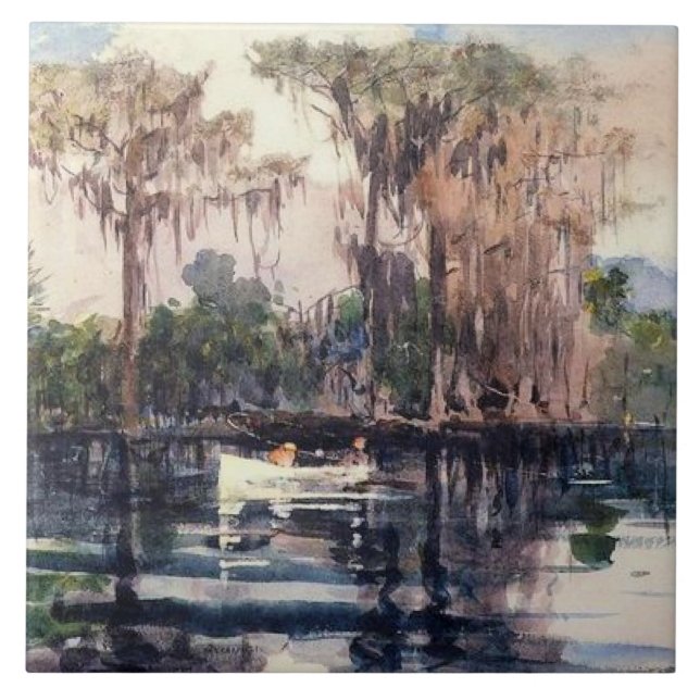 Carreau St. John's River, Floride par Winslow Homer (Devant)