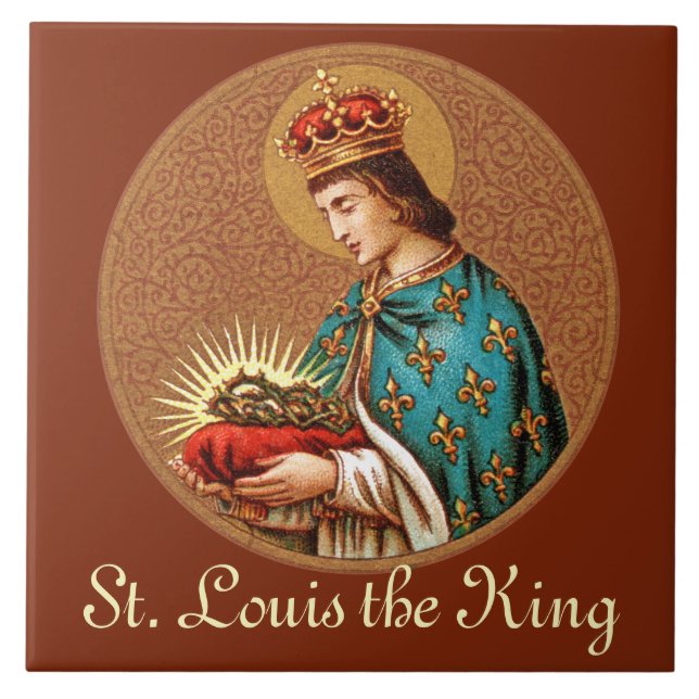 Carreau St. Louis IX (Détail ; "Médaillon" uniquement ; BK (Devant)