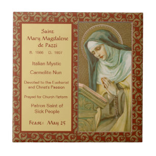 Carreau St. Mary Magdalene de Pazzi (JM 45)