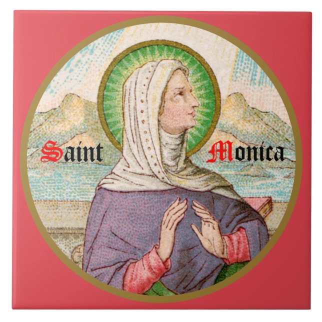 Carreau St. Monica of Tagaste (SAU 047; détail) (Devant)