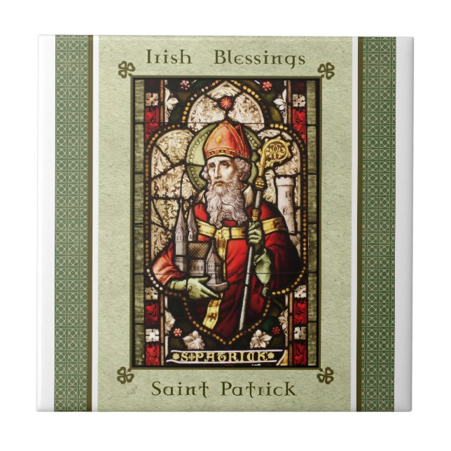 Carreau St. Patrick | Carrelage d'art de la Saint Patrick (Devant)