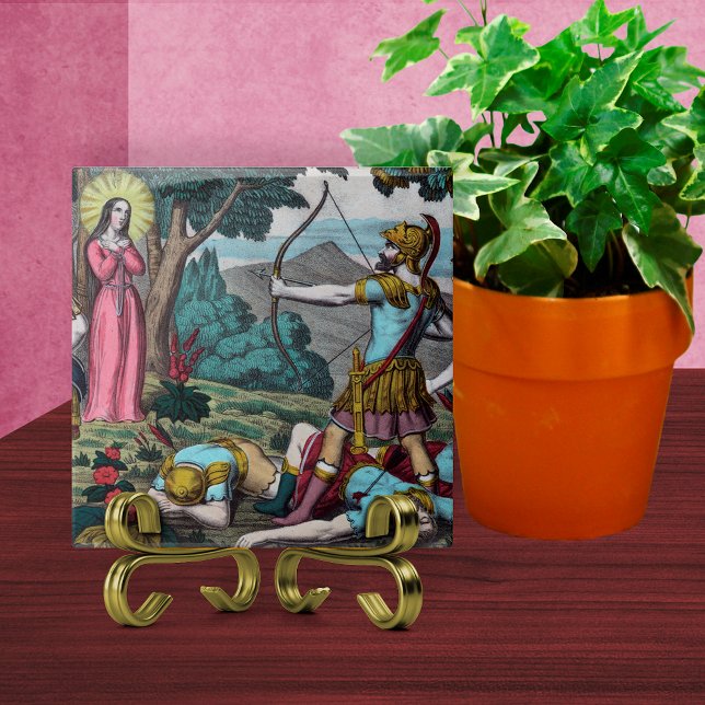 Carreau St Philomena prise avec des flèches (Créateur téléchargé)