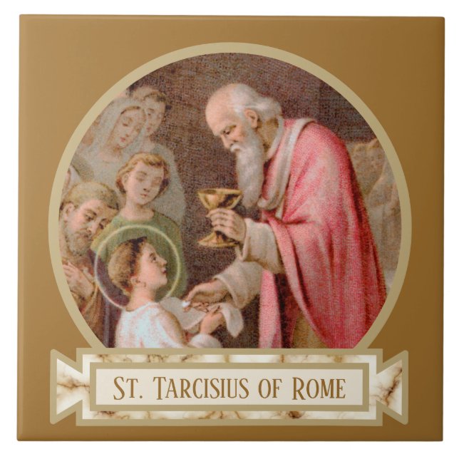 Carreau St. Tarcisius recevant l'Eucharistie (BL 02) (Devant)