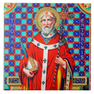 Carreau St. Thomas Becket à Red Chasuble (K 34)