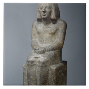 Carreau Statue d'Ankh, prêtre de Horus, pe dynastique tôt
