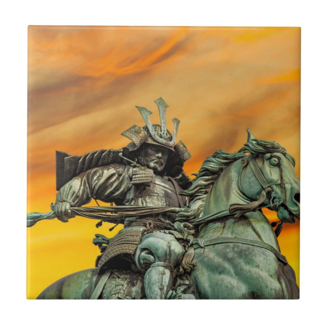 Carreau Statue de Kusunoki Masashige, Japon (Devant)