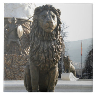 Carreau Statue de lion