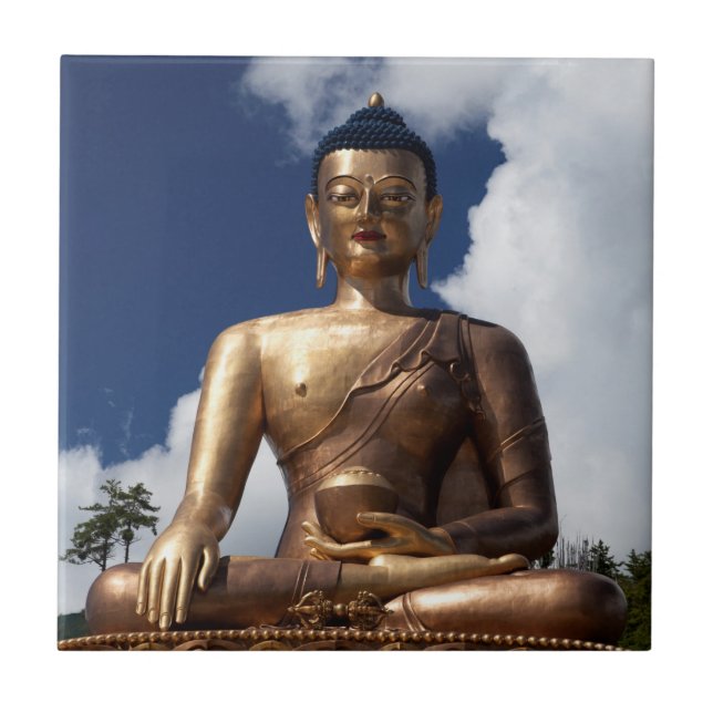 Carreau Statue du Bouddha assis (Devant)