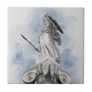 Carreau Statue grecque classique Athéna