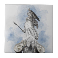Statue grecque classique d'Athéna Carrelage en cér