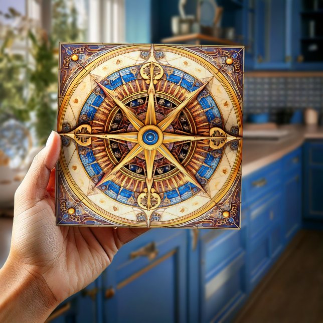 Carreau Steampunk Tarot Star Motif#1 ID1081 (Créateur téléchargé)