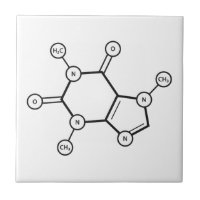 structure moléculaire de la caféine