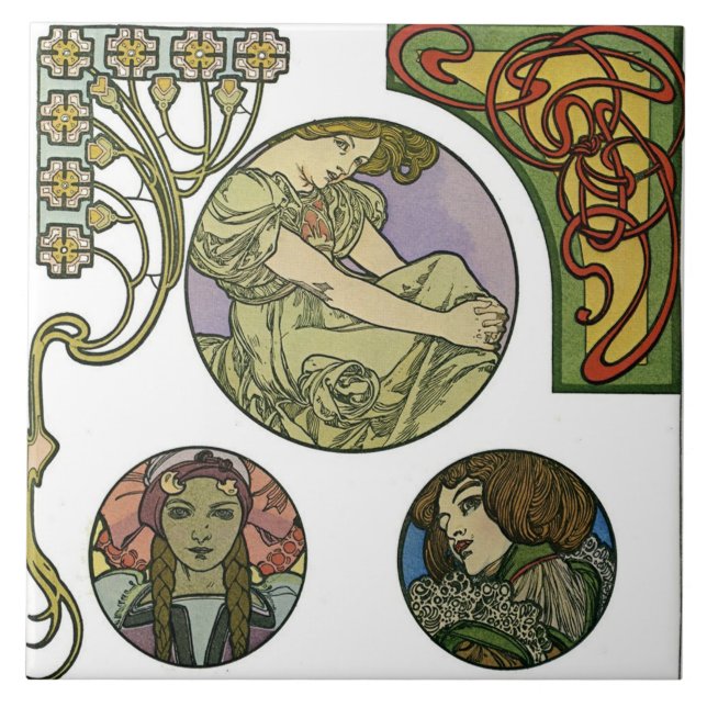 Carreau Style Art Nouveau, Mucha (Devant)