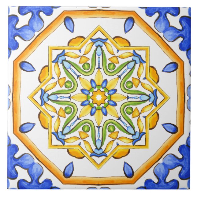 Carreau Style italien, carrelage, majolica Tout-sur-impres (Devant)