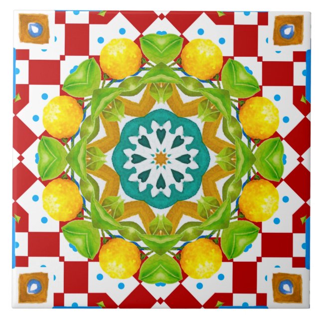 Carreau Style italien, carrelage, majolica Tout-sur-impres (Devant)