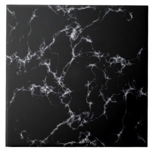 Carreau Style marbre élégant4 - Noir et blanc