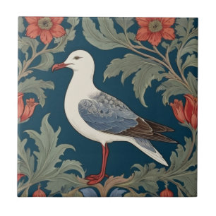 Carreau Style Seagull William Morris Laisser Sea Marine Bi