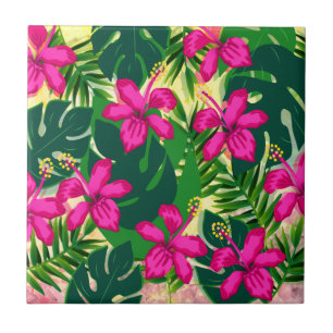 Carreau Style tropical hawaïen