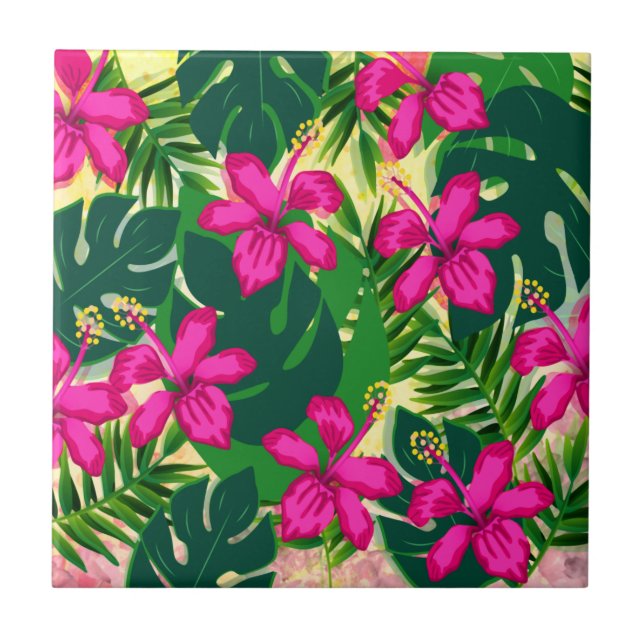 Carreau Style tropical hawaïen (Devant)