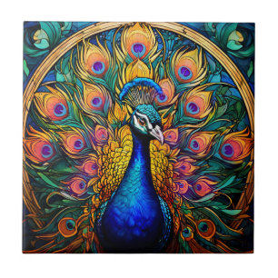 Carreau Style Verre brut Peacock Carrelage céramique