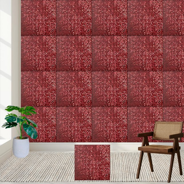 Carreau Stylo rouge rose blanc noir plancher murale murale (Stylish Red Pink White Black Floor Wall Mural Ceramic Tile)