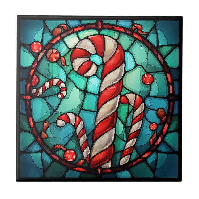 Carreau Sucre de canne Verre de Noël (Devant)