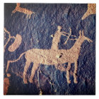 Sud-ouest Petroglyph Amérindien à cheval