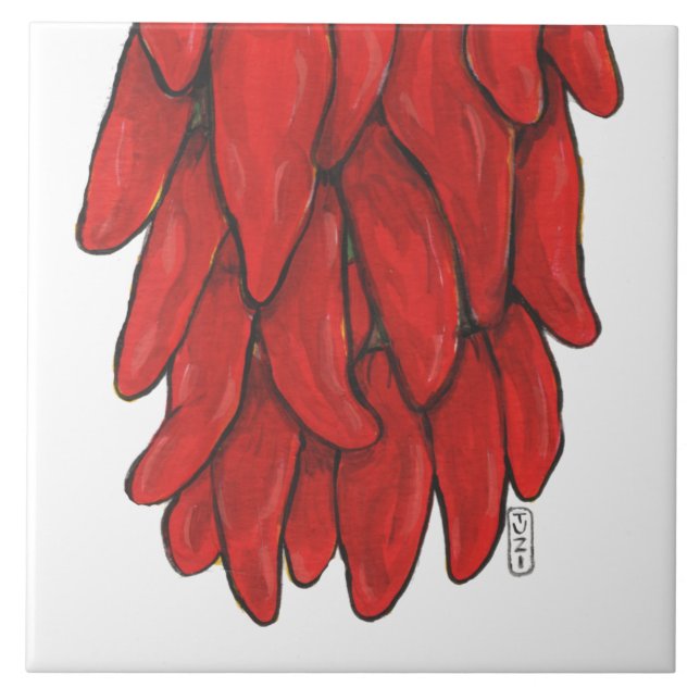 Carreau Sud-Ouest Red Chile Chili Ristra Carrelage mural i (Devant)