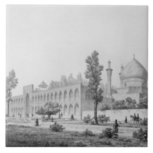 Carreau sultan Hussein de Madrasa-YI Masjid-i Shah, dans