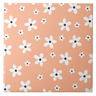 Carreau Summer Boho White Daisy Flowers