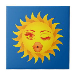 Carreau Sun Emoji