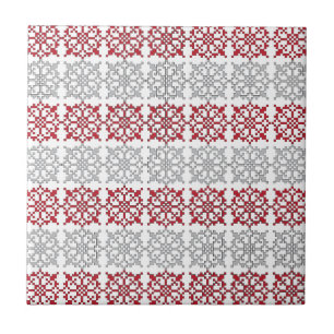 Carreau SUN traditionnel letton motif géométrique I