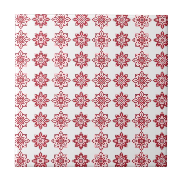 Carreau SUN traditionnel letton motif géométrique IV (Devant)