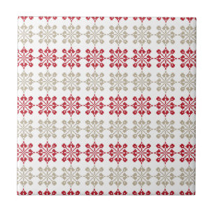 Carreau SUN traditionnel letton motif géométrique VI