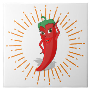Carreau Sunburst Red Hot Pepper Diva